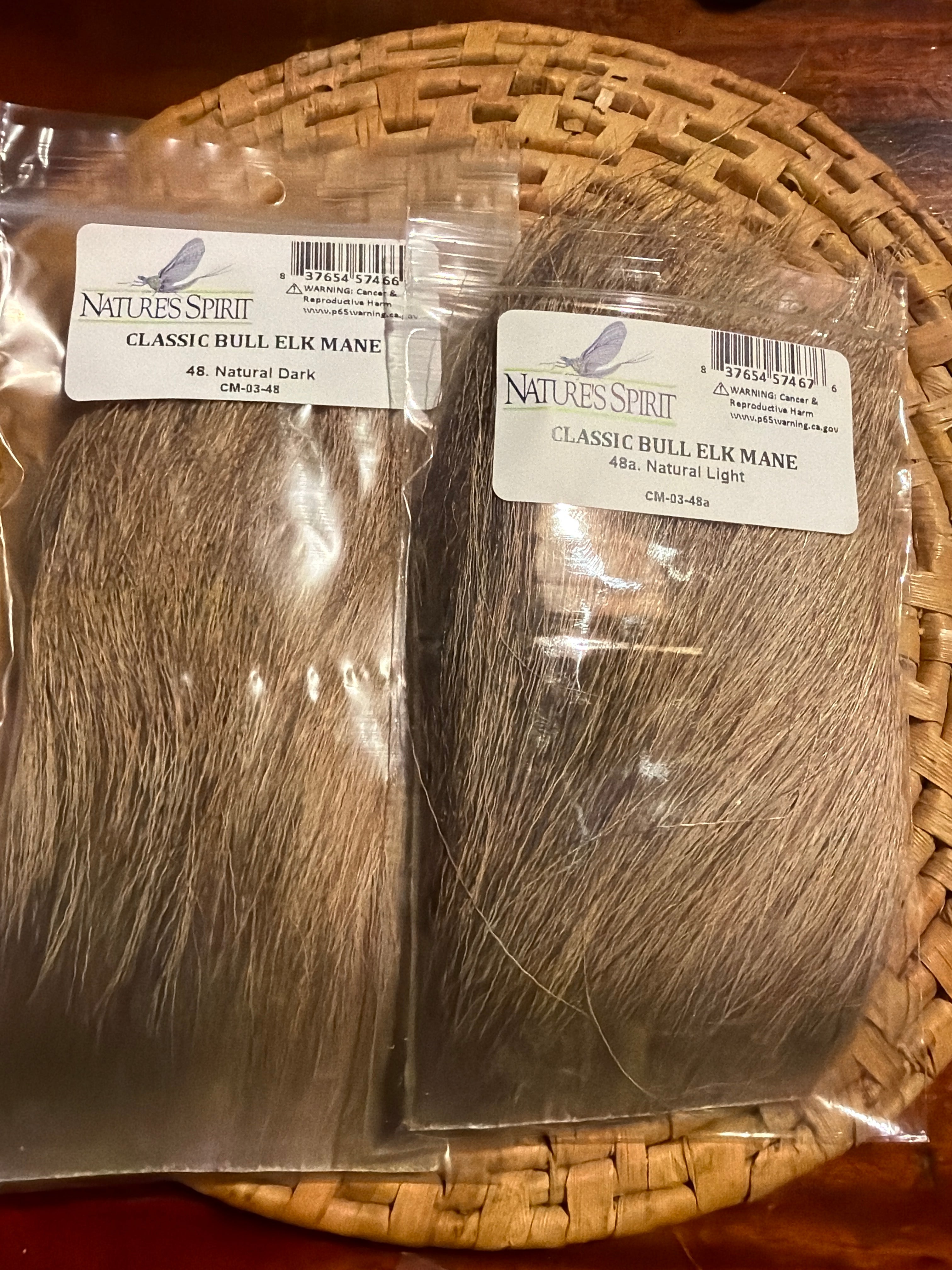 Nature's Spirit Classic Bull Elk Mane 3" x 4"