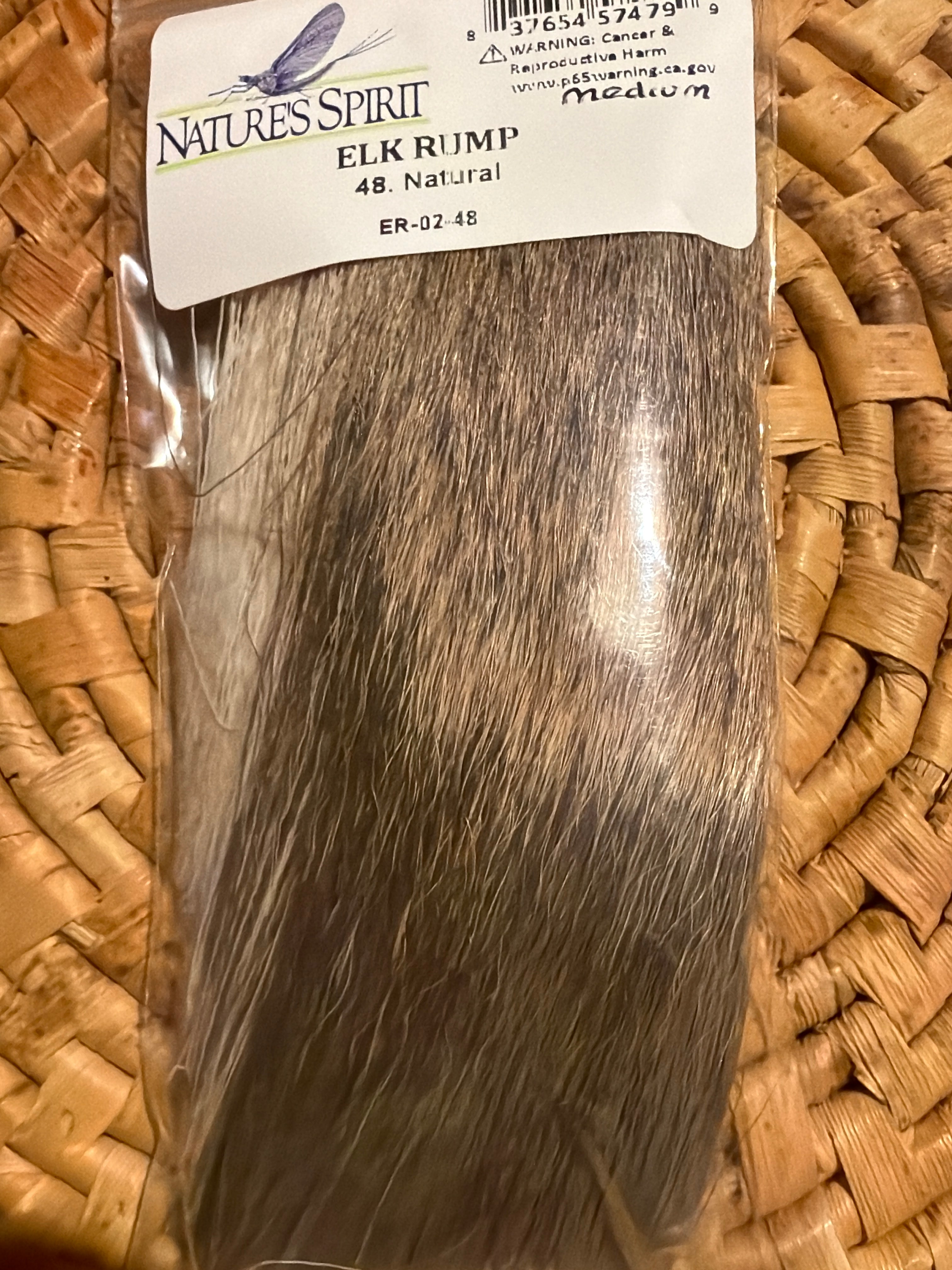 Nature's Spirit Elk Rump 2" x 3" - Natural