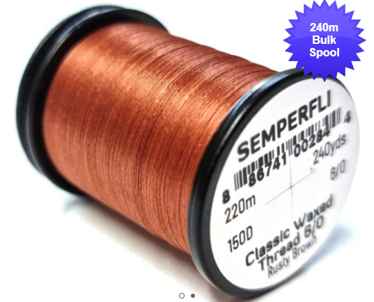 Semperfli Classic Waxed Threads 220m 6/0 150D*