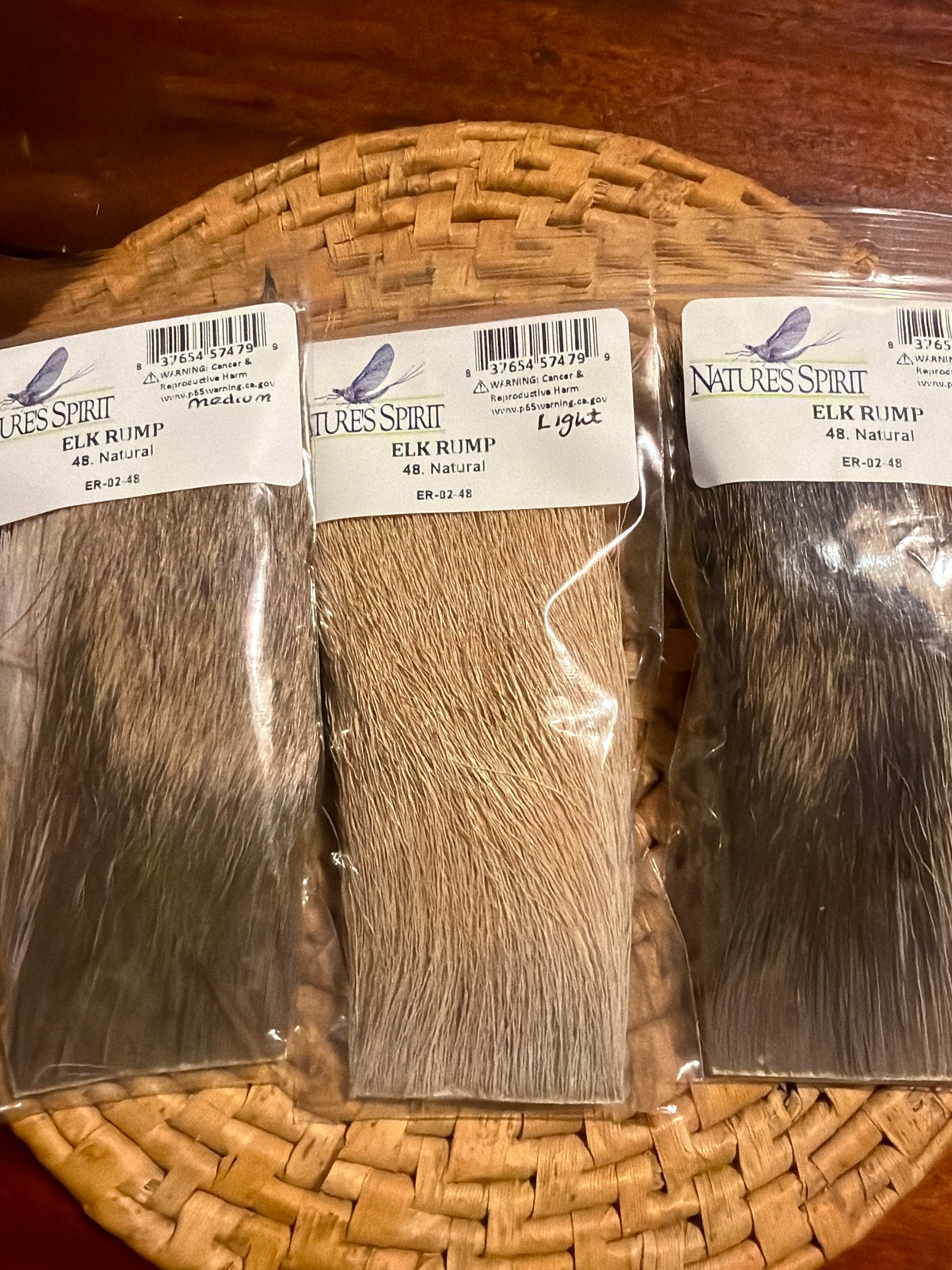 Nature's Spirit Elk Rump 2" x 3" - Natural