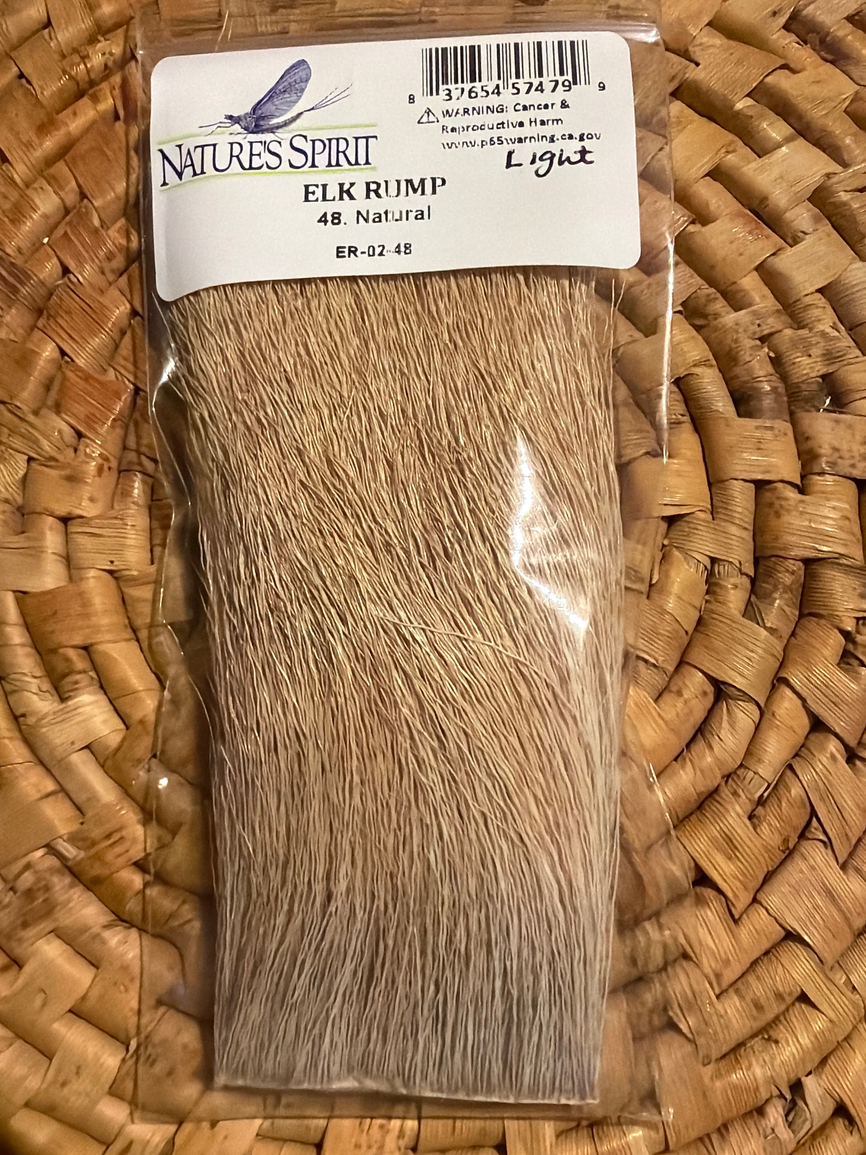 Nature's Spirit Elk Rump 2" x 3" - Natural