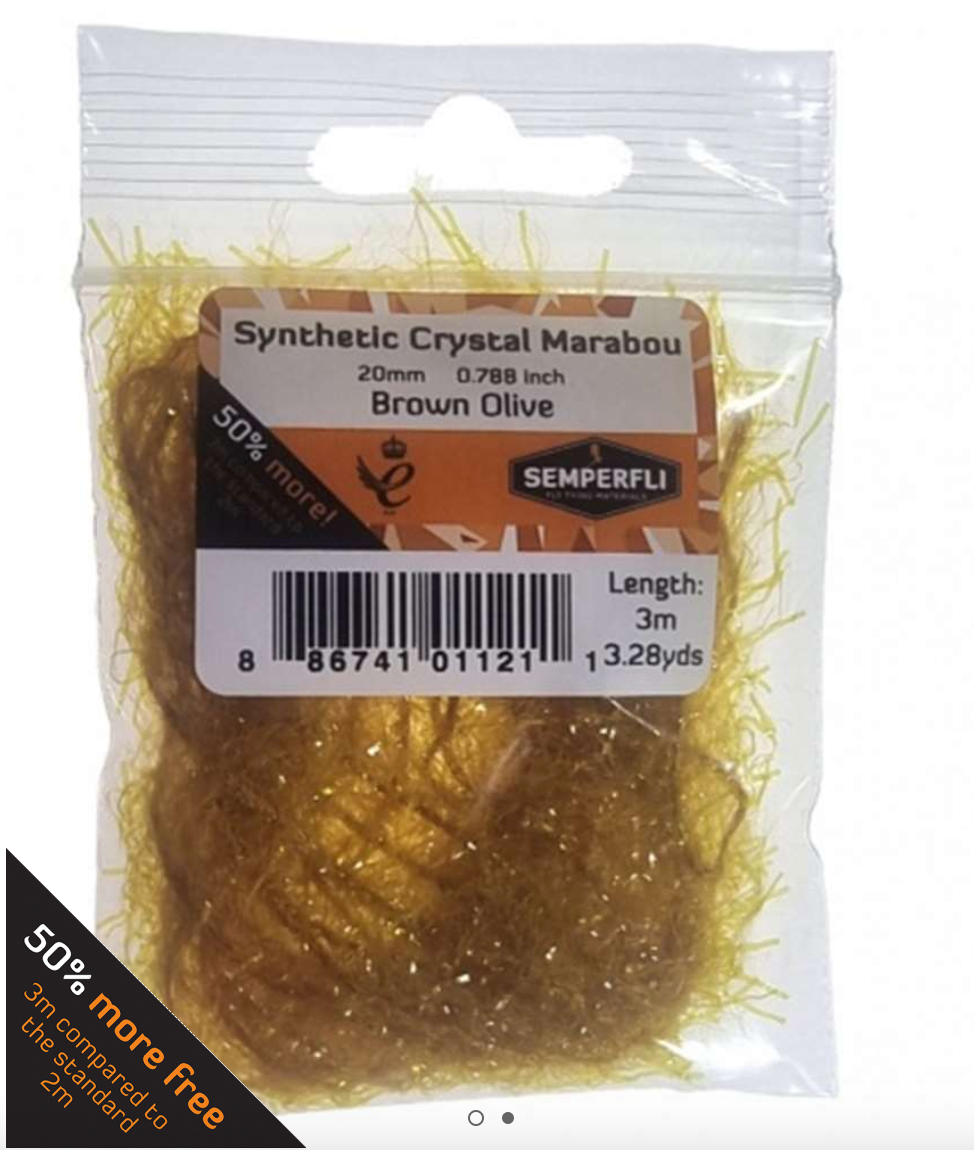 Semperfli Synthetic Crystal Marabou