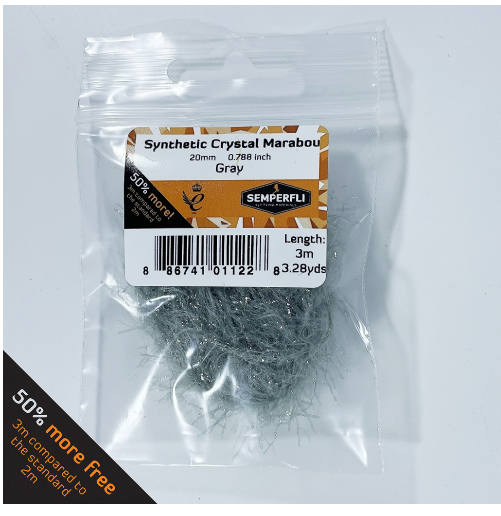 Semperfli Synthetic Crystal Marabou