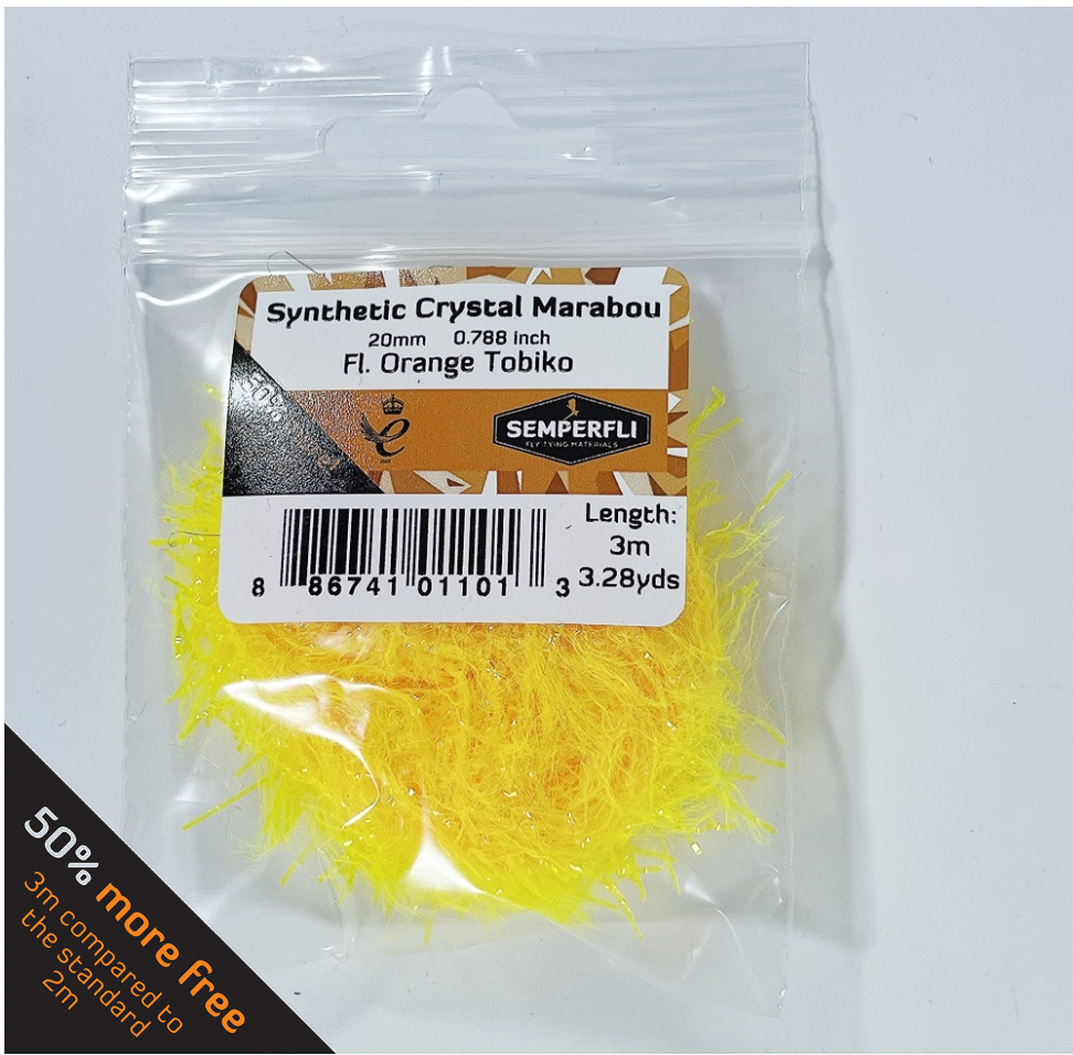 Semperfli Synthetic Crystal Marabou
