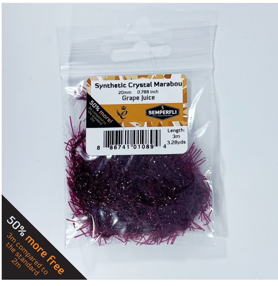 Semperfli Synthetic Crystal Marabou