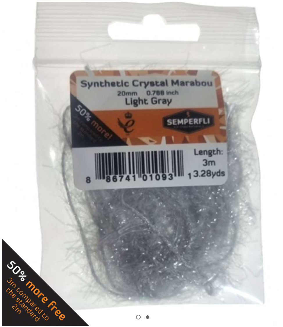 Semperfli Synthetic Crystal Marabou