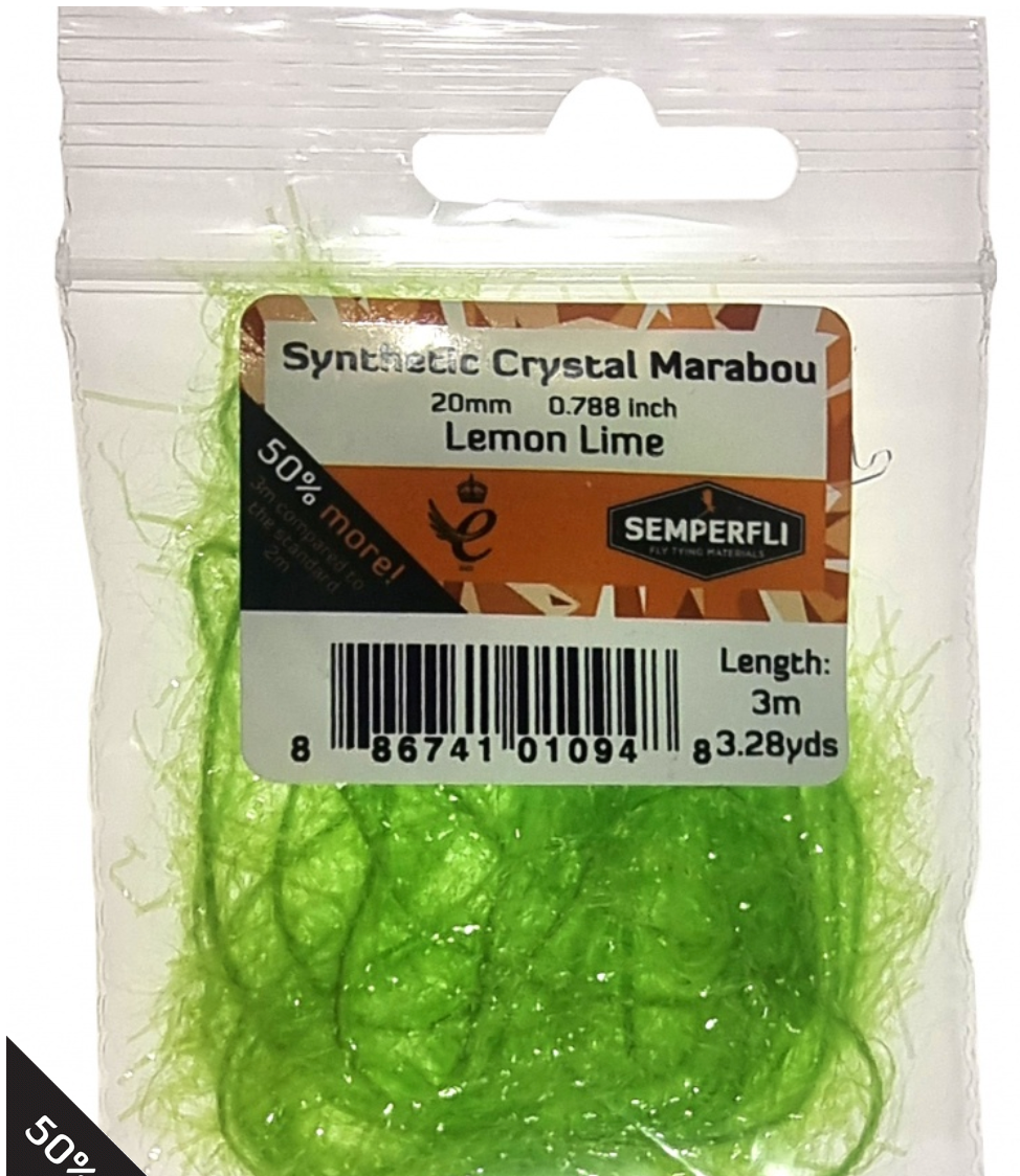 Semperfli Synthetic Crystal Marabou