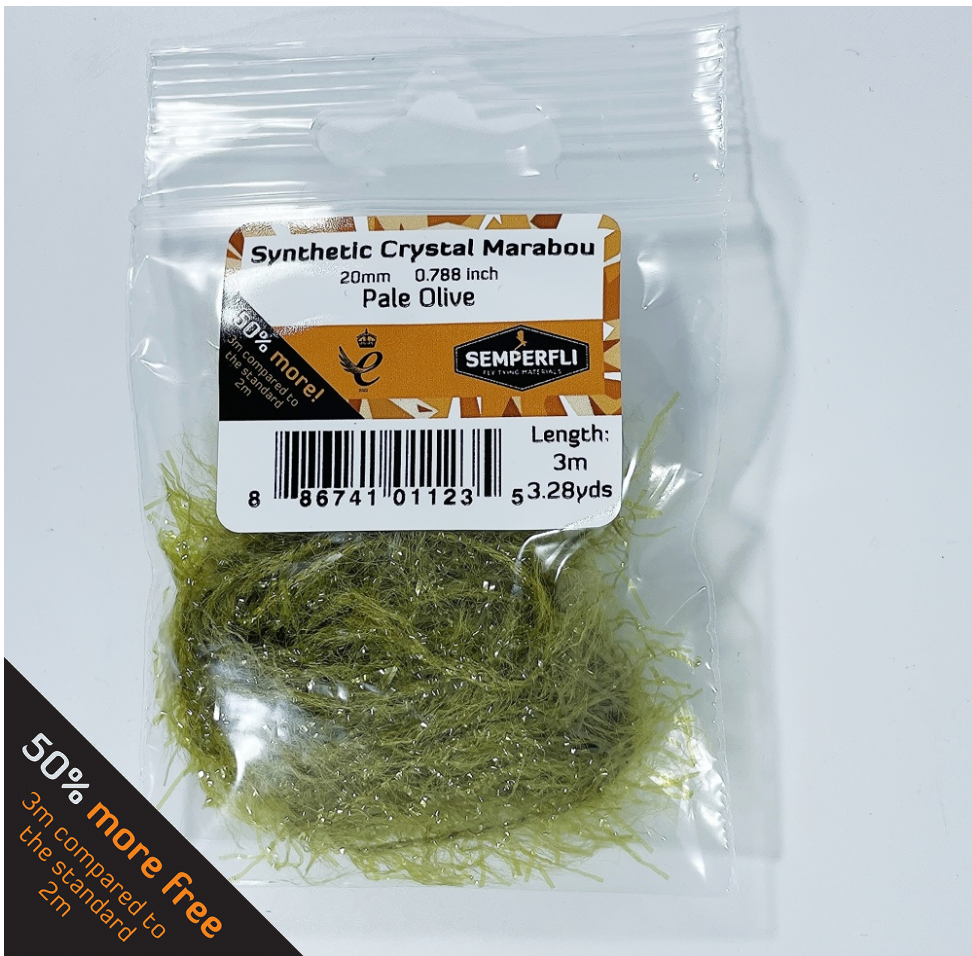 Semperfli Synthetic Crystal Marabou