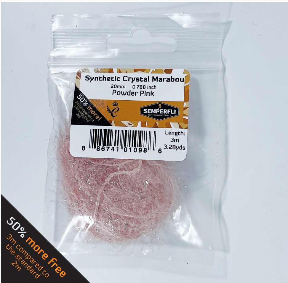 Semperfli Synthetic Crystal Marabou