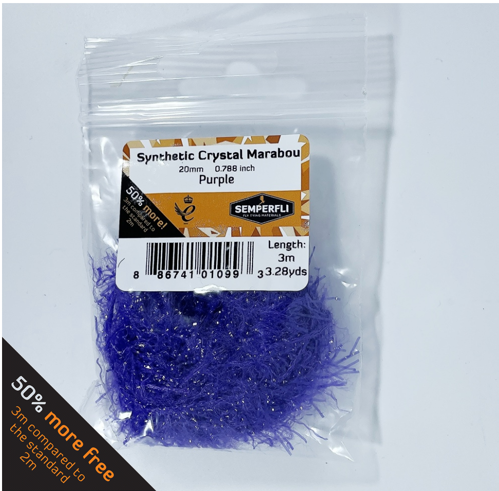 Semperfli Synthetic Crystal Marabou