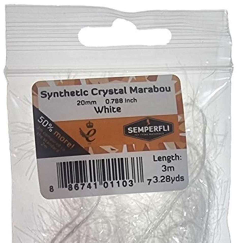 Semperfli Synthetic Crystal Marabou