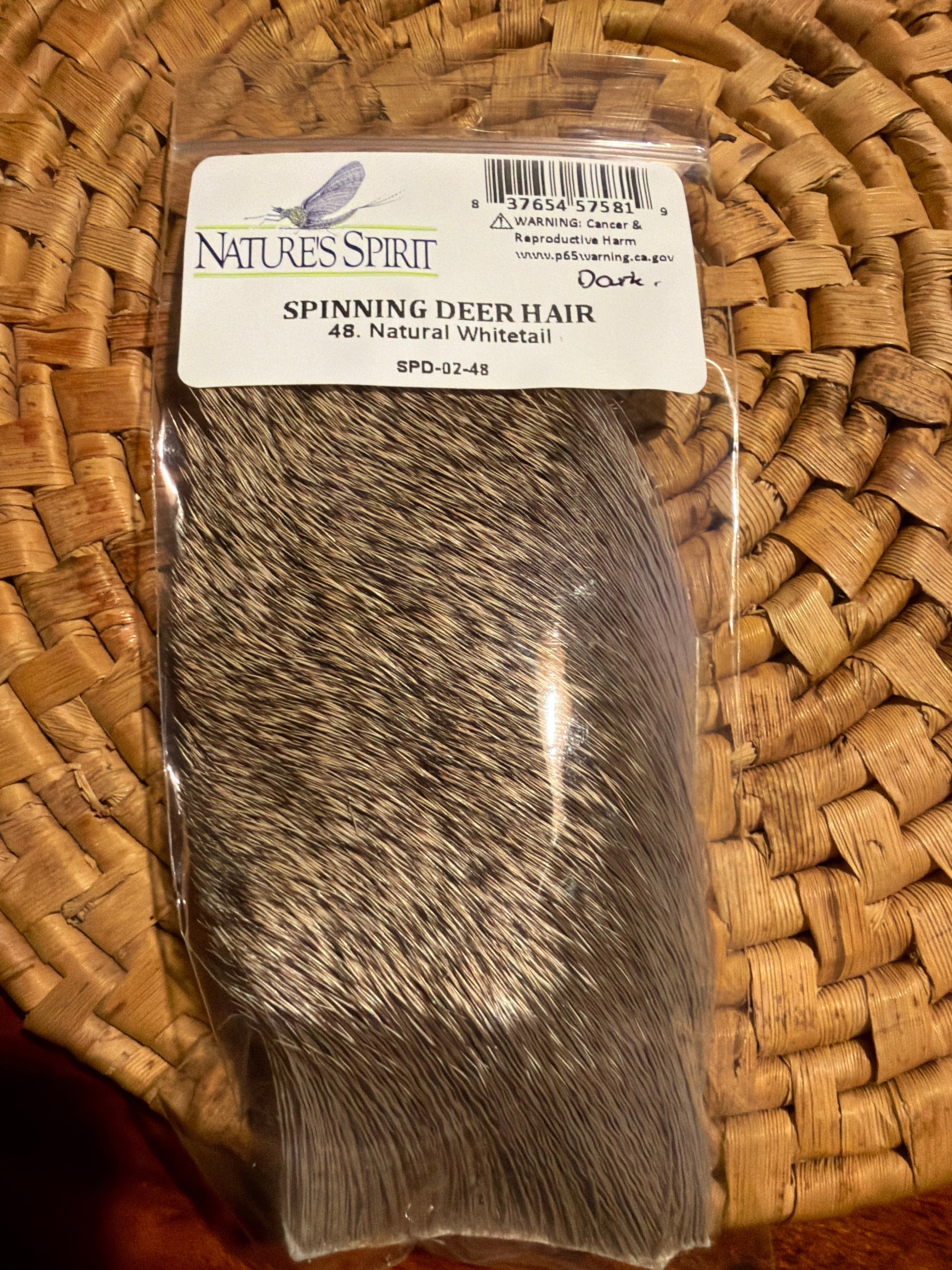 Nature's Spirit Spinning Deer Hair - Natural