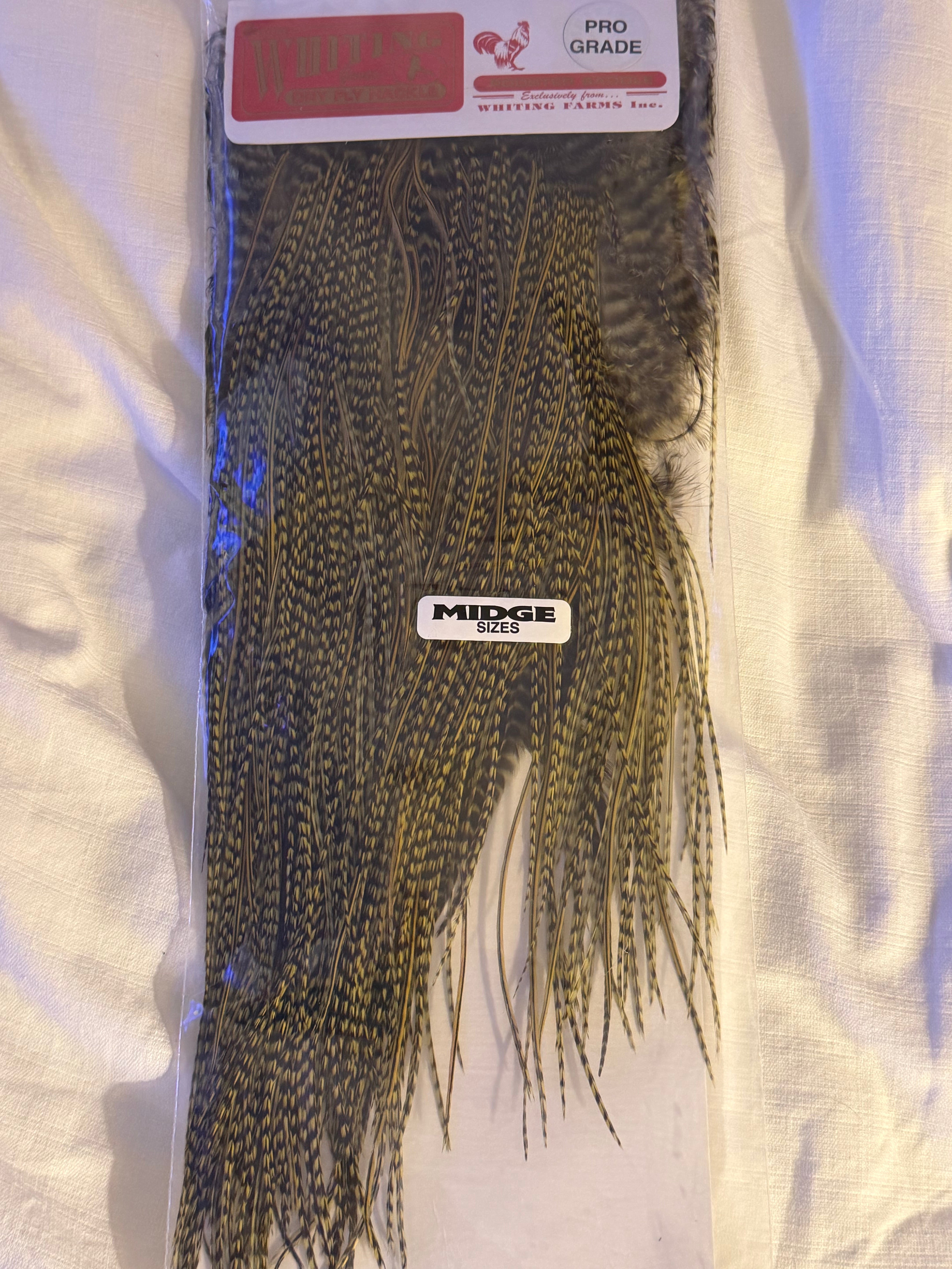 Whiting Dry Fly Hackle Pro Grade Rooster Saddle