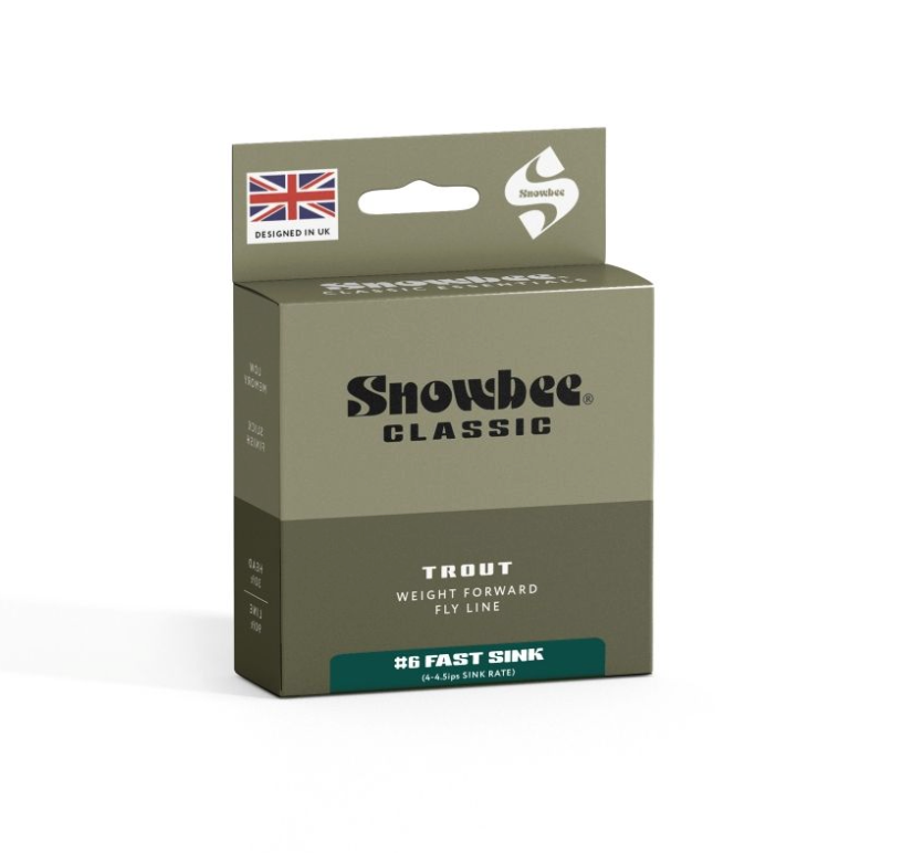 Snowbee Classic Fast-Sink Fly Line - Dark Green