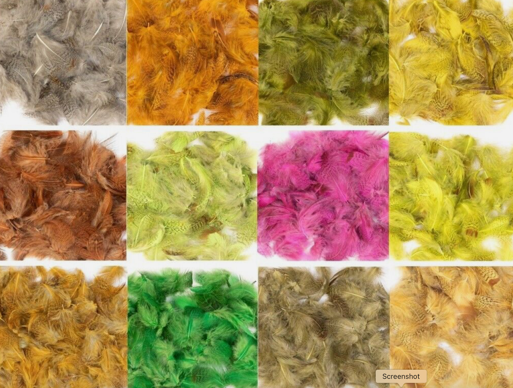 English Partridge Grey Neck Hackles - Dyed 1g