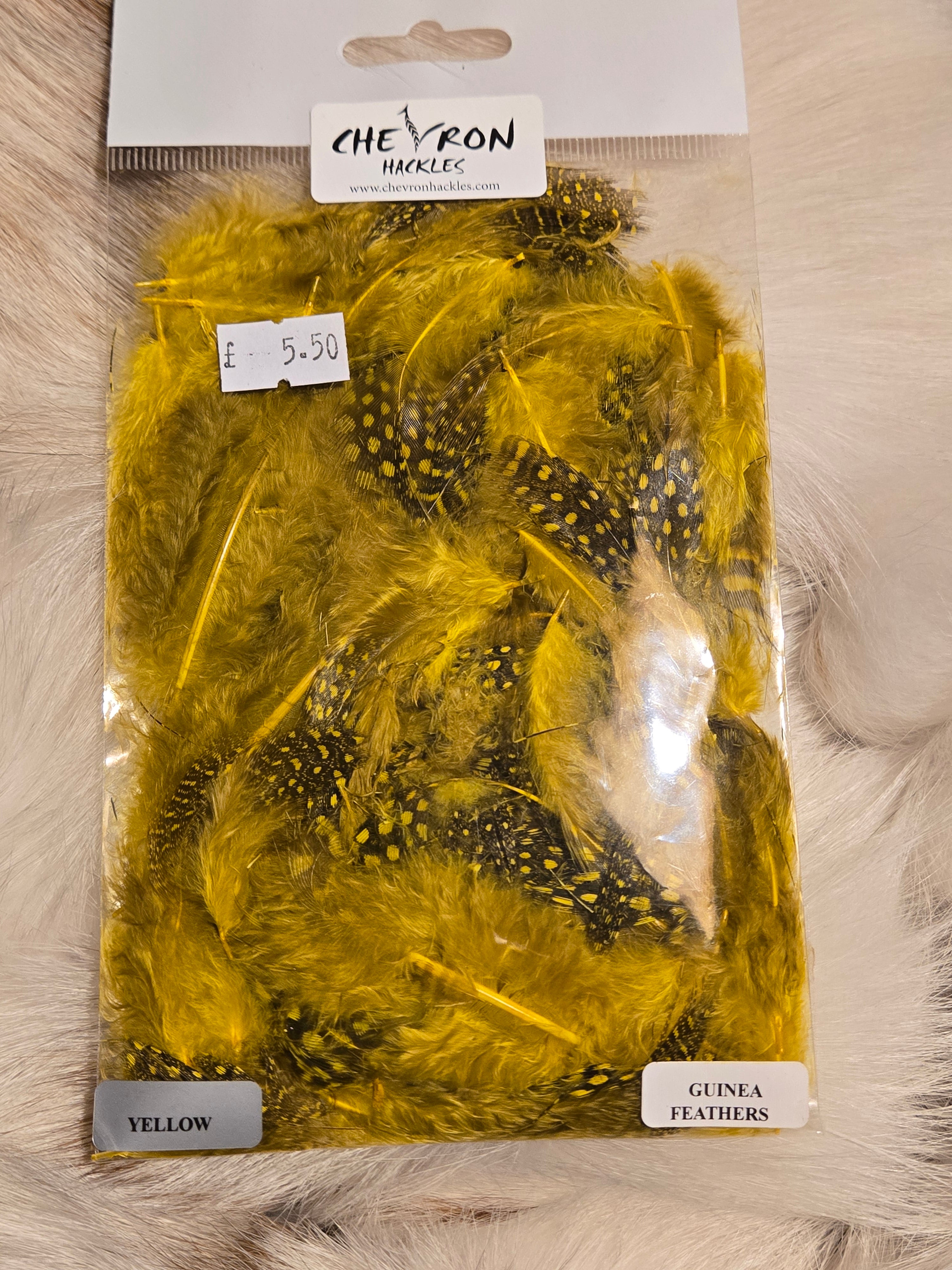 Chevron Guinea Fowl Feathers 2g bags