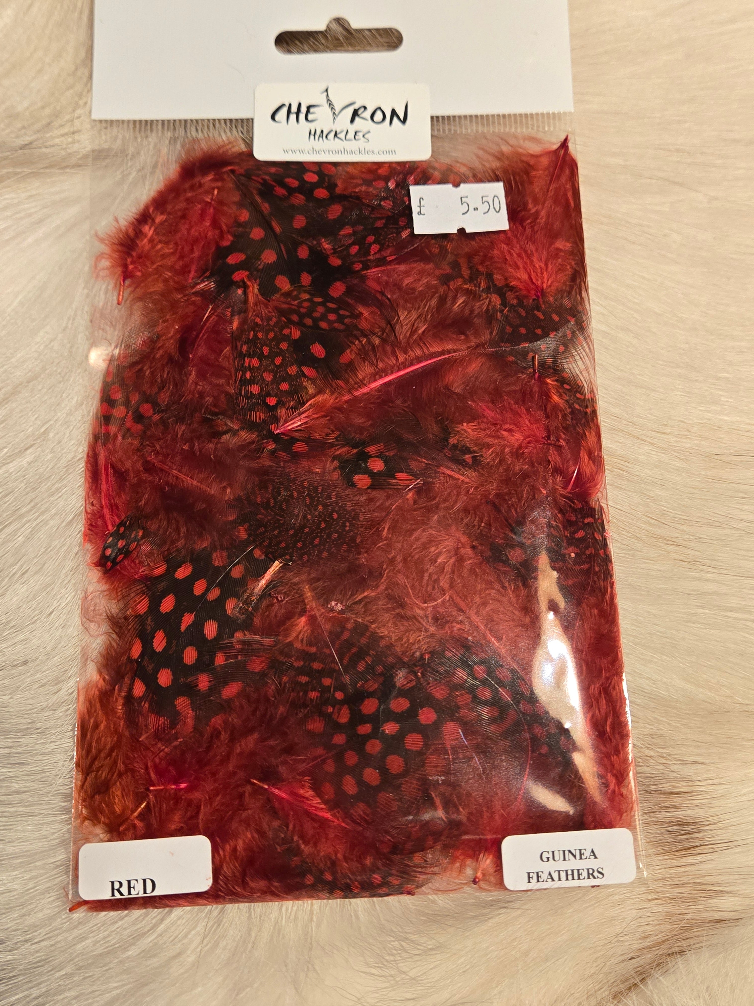 Chevron Guinea Fowl Feathers 2g bags