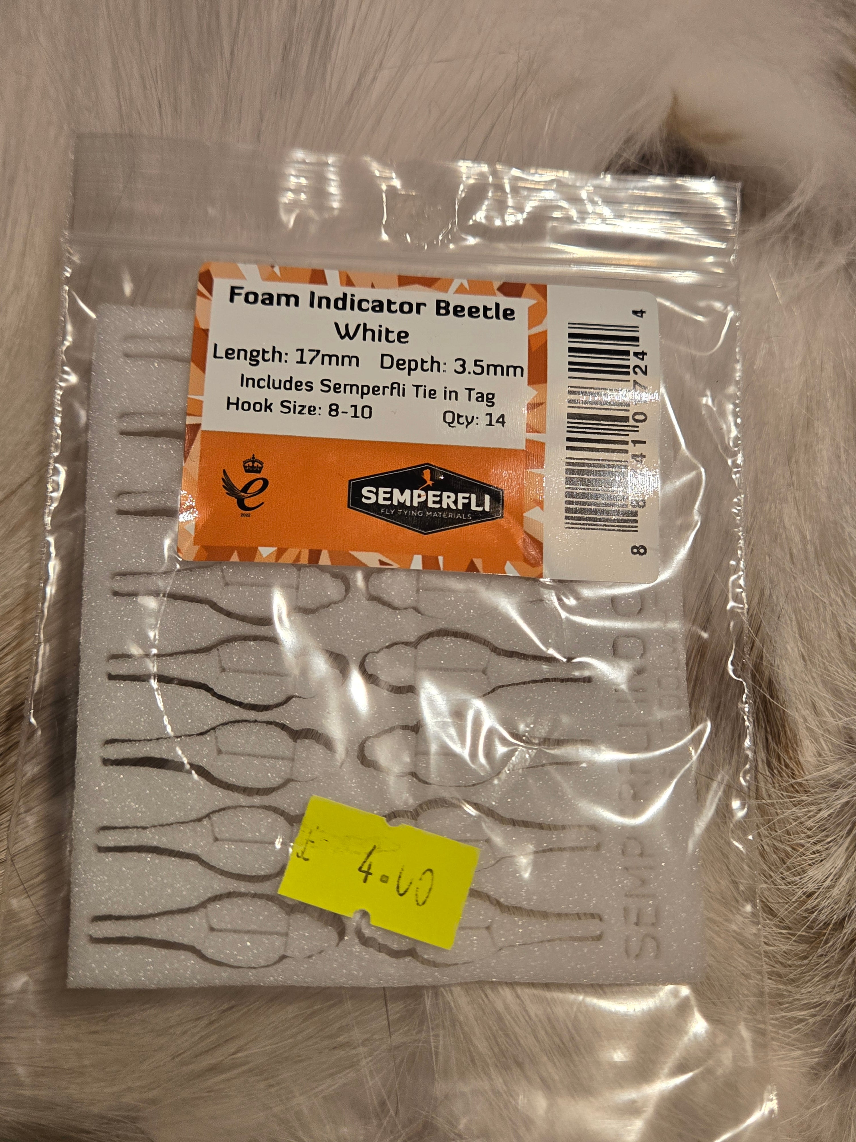 Foam Indicator Beetle 17mm Depth 3.5mm Hook Size 8 -10