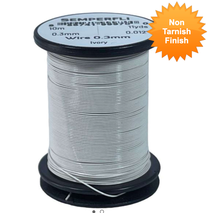 Semperfli Non Tarnishing Fly Tying Wire 0.1mm, 0.2mm, 0.3mm & 0.5mm