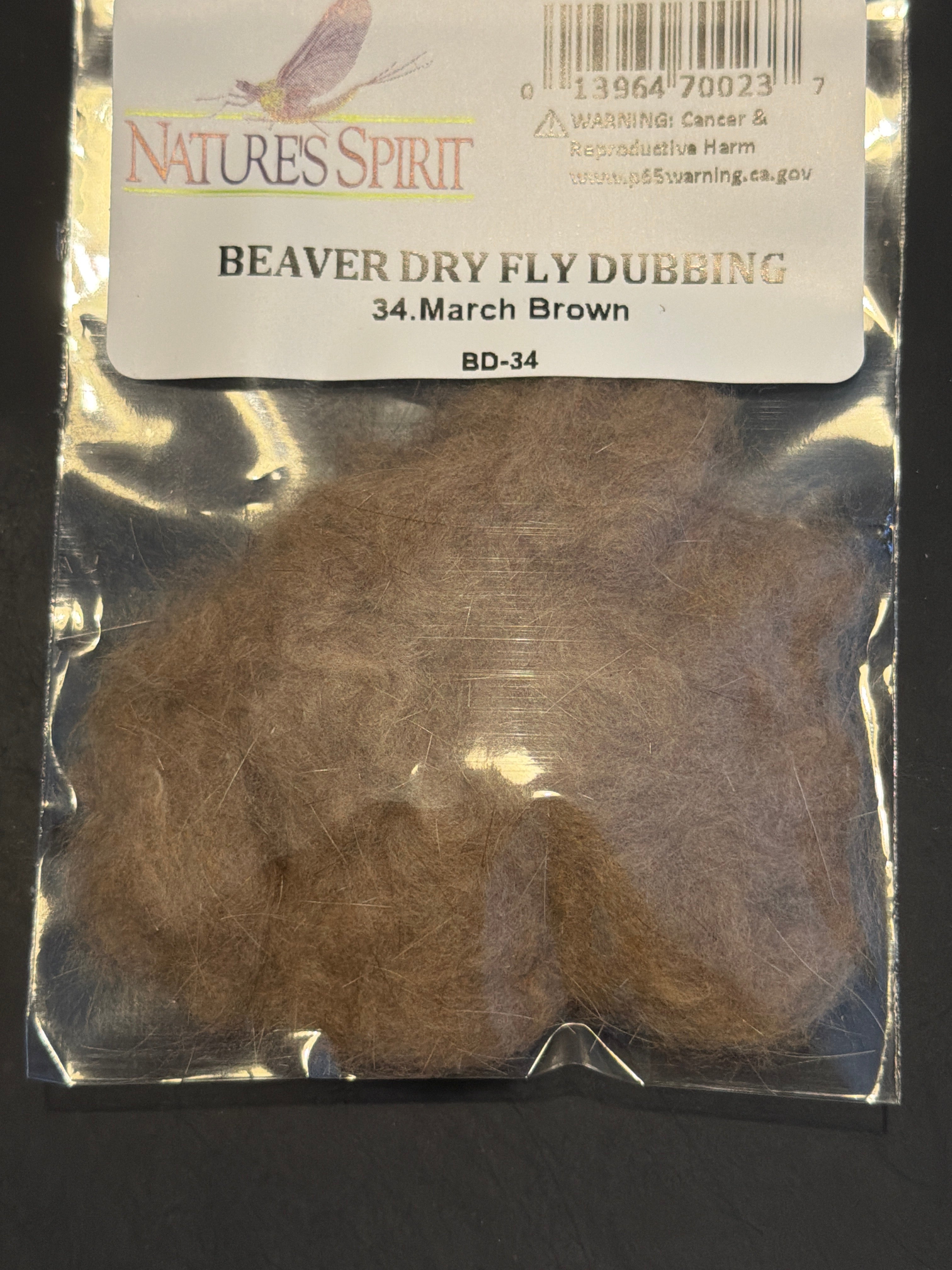 Nature's Spirit Beaver Dry Fly Dubbing