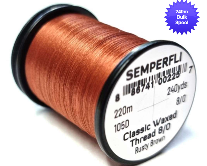 Semperfli Classic Waxed Threads 220m 8/0 105D