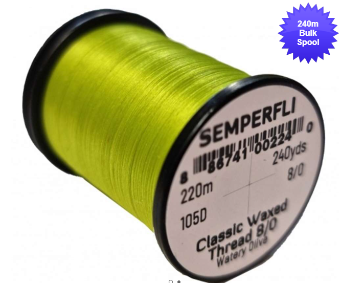 Semperfli Classic Waxed Threads 220m 8/0 105D