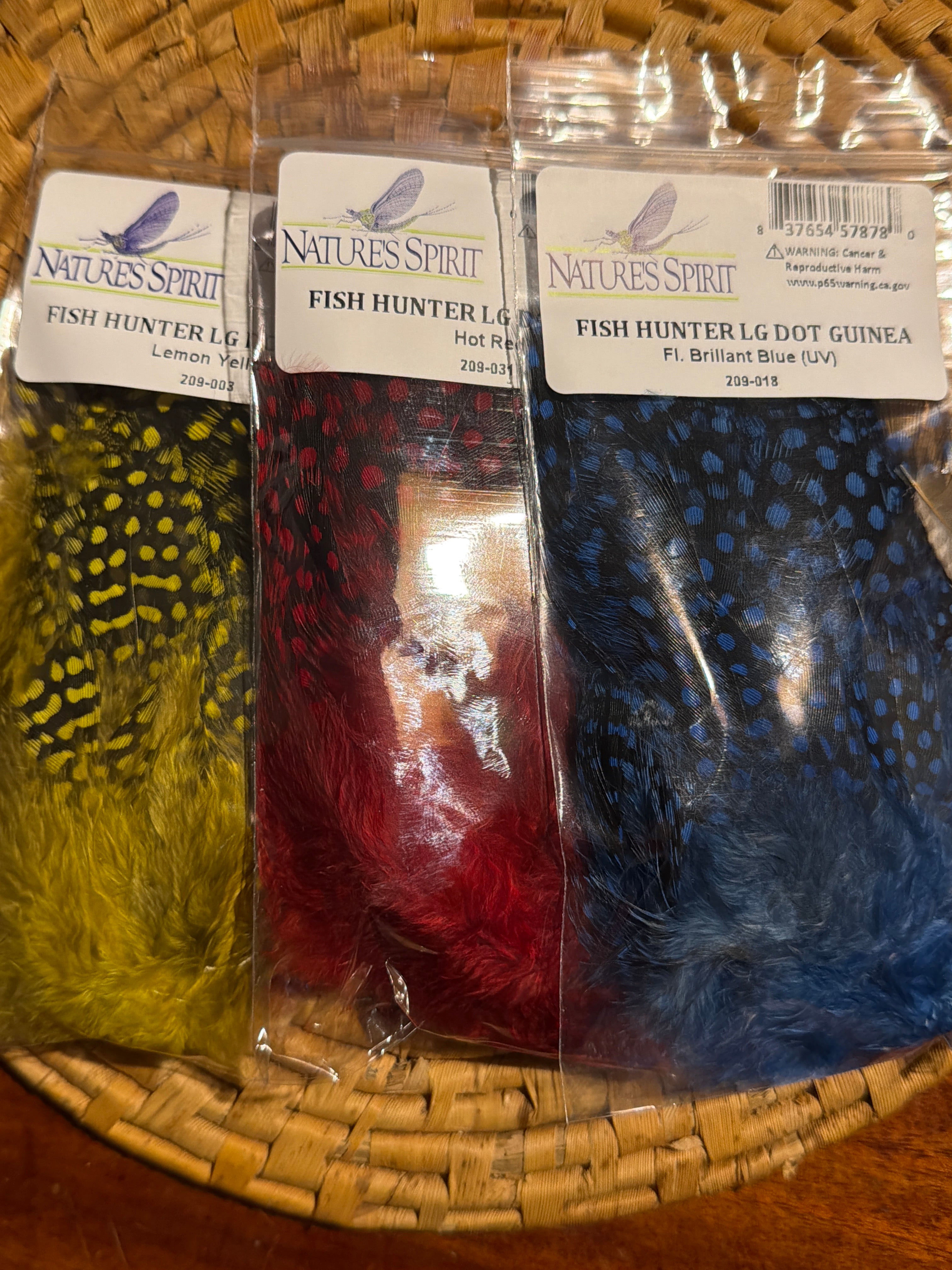 Nature's Spirit Fish Hunter Large Dot Guinea Fowl