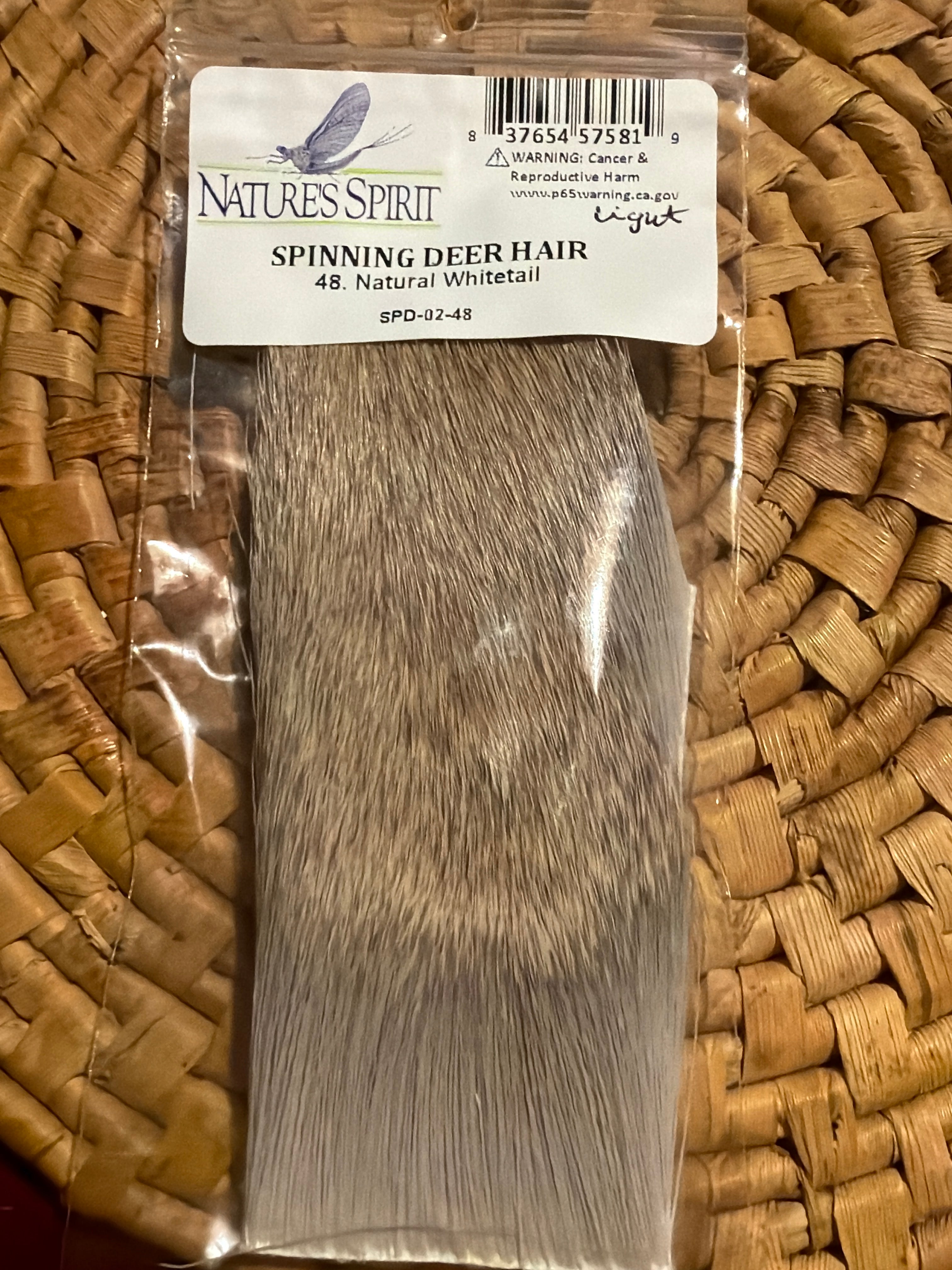 Nature's Spirit Spinning Deer Hair - Natural