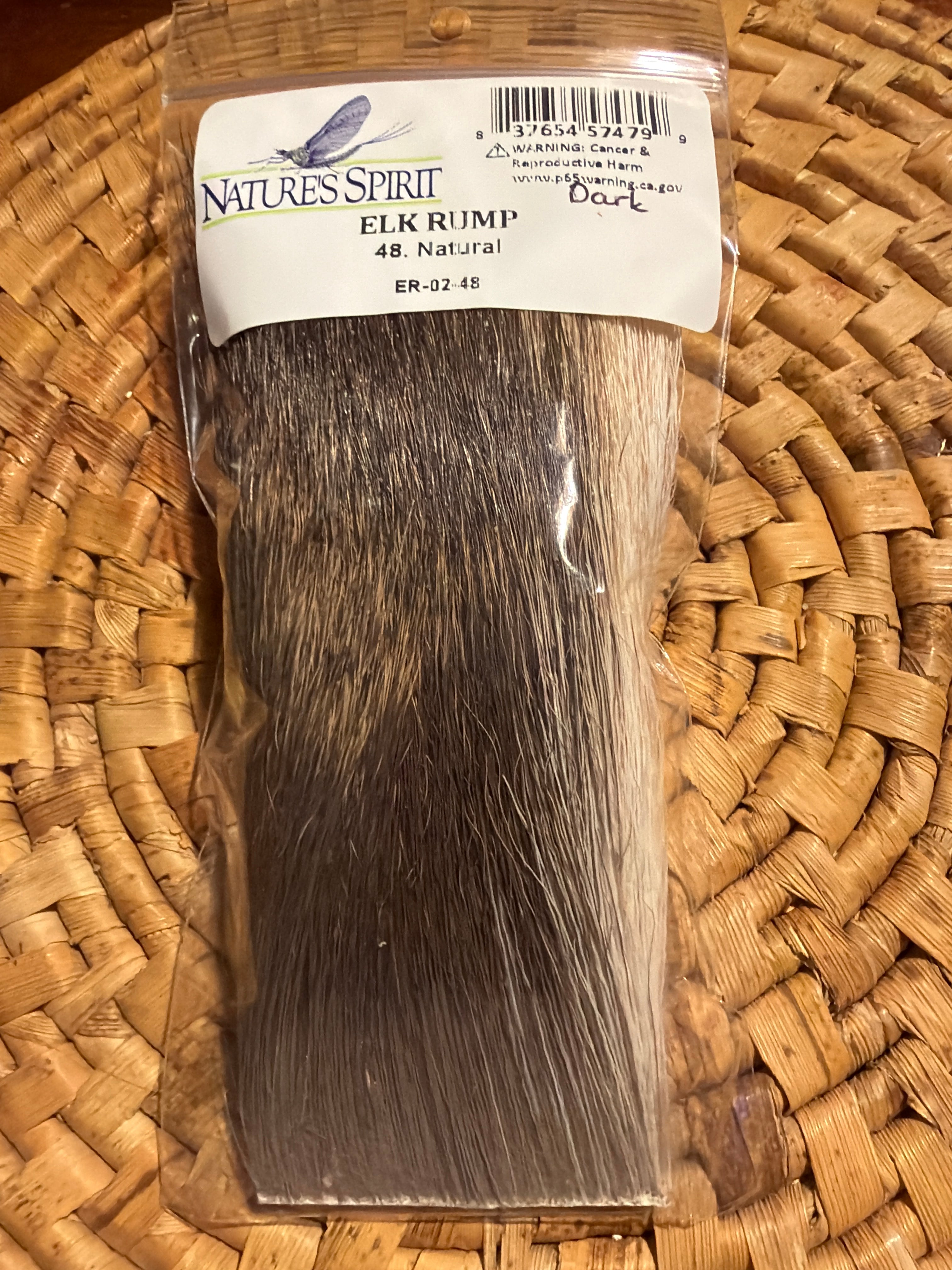 Nature's Spirit Elk Rump 2" x 3" - Natural