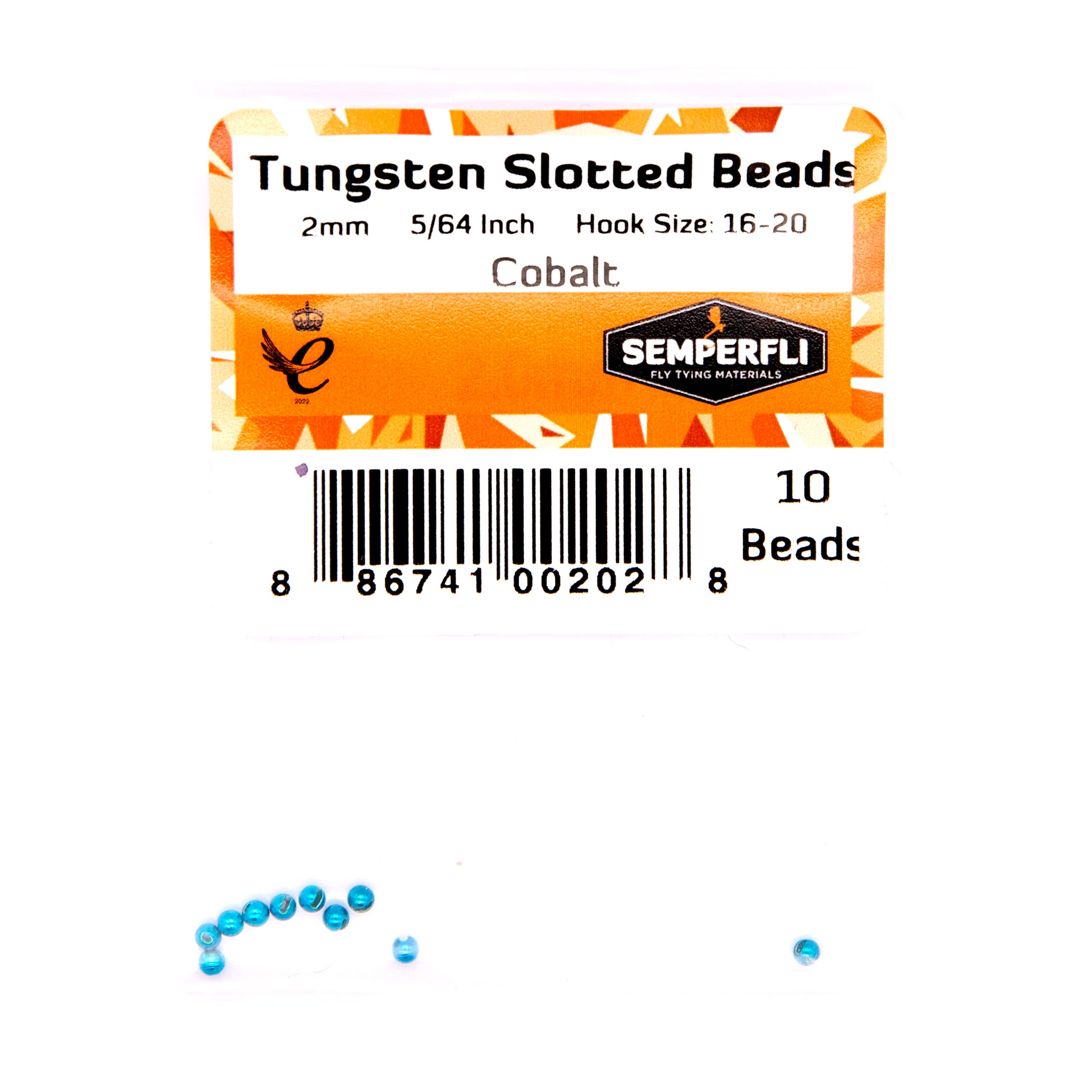 Semperfli Tungsten Slotted Beads 2.0mm, 2.3mm, 2.8mm, 3.3mm & 3.8mm