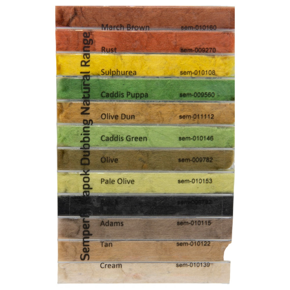 Semperfli Kapok Dry Fly Dubbing Natural Dispenser