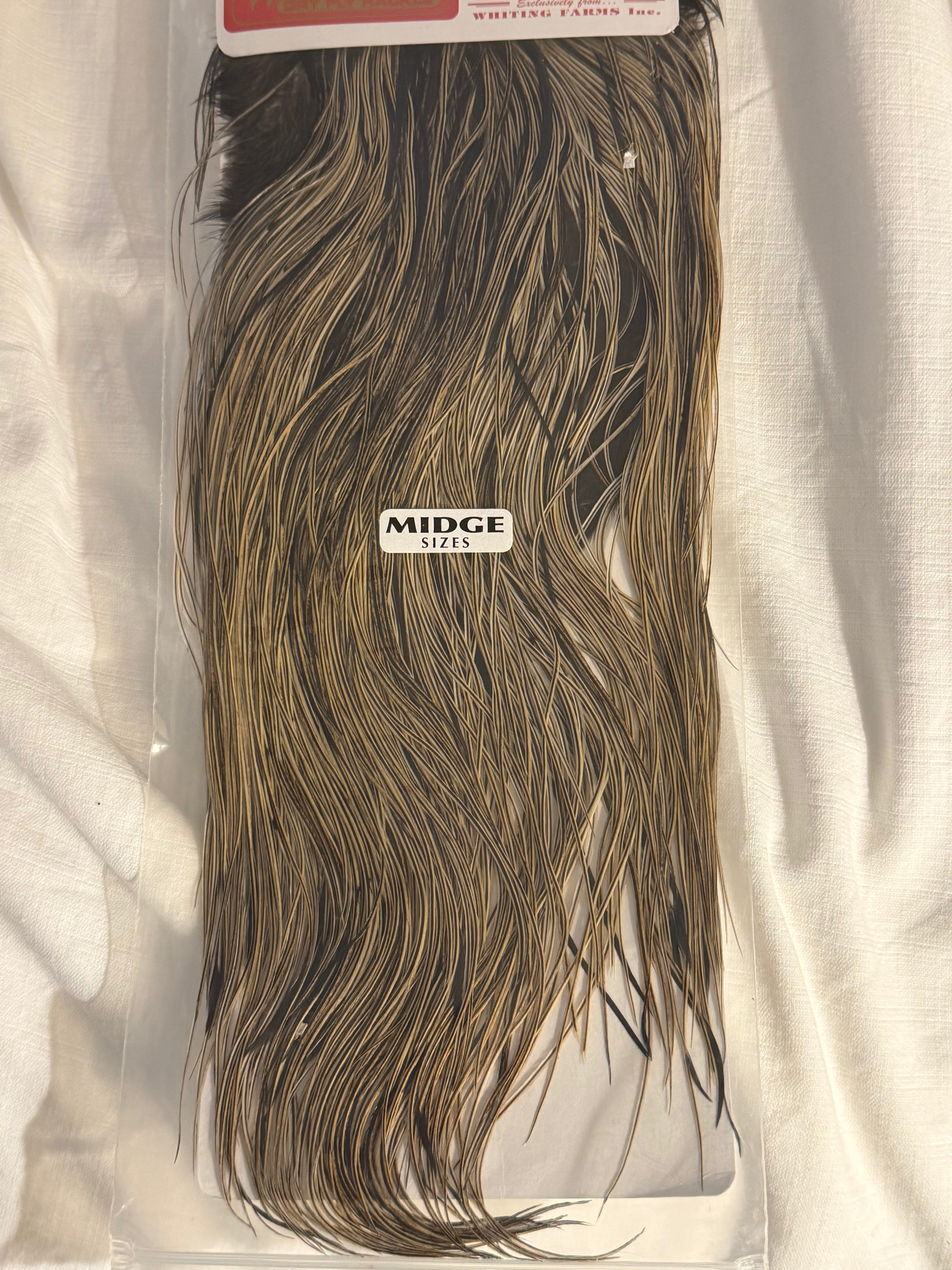 Whiting Dry Fly Hackle Bronze Rooster Saddle