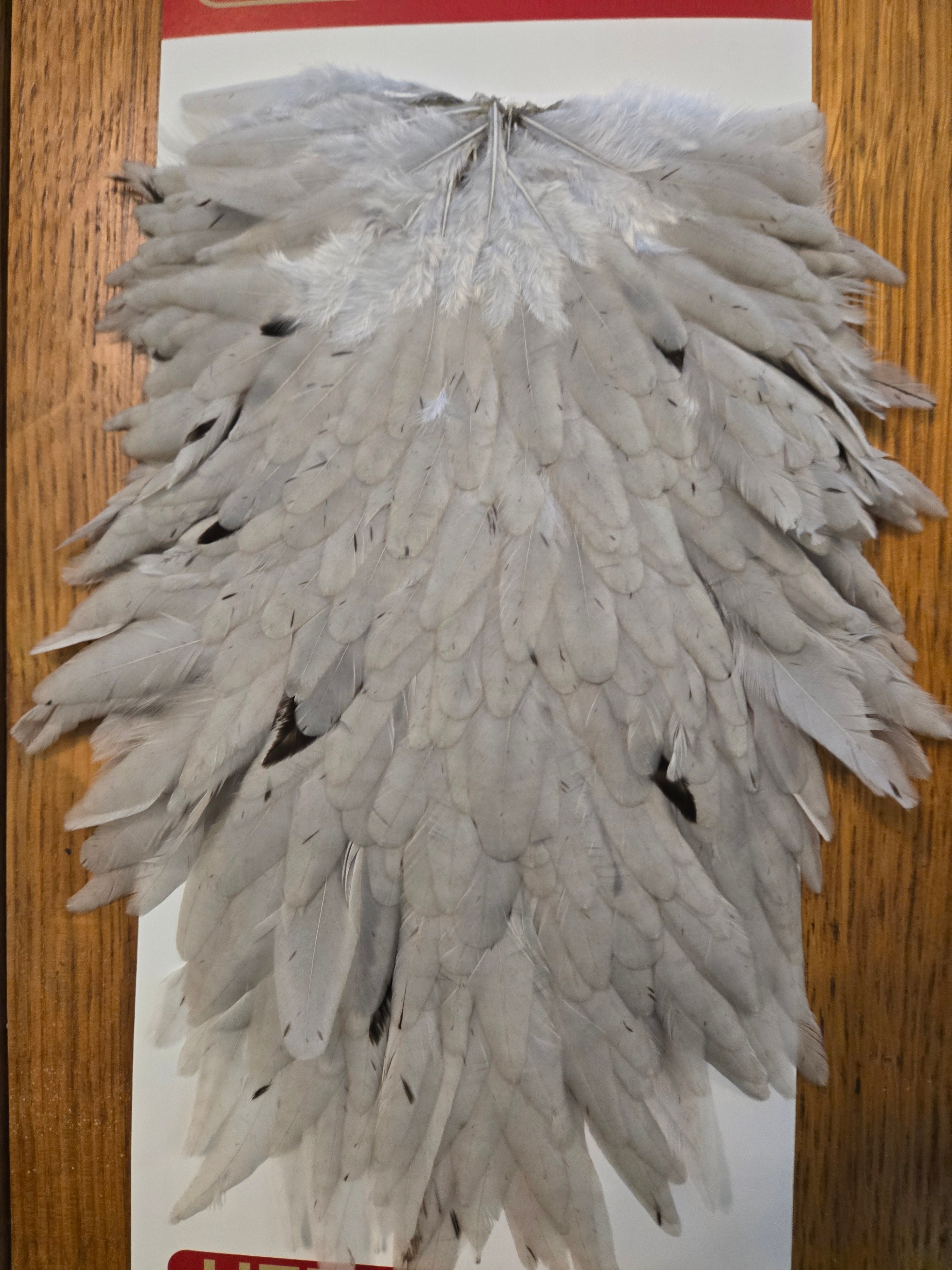 Whiting Wet Fly Hackle - White dyed Light Dun (91)