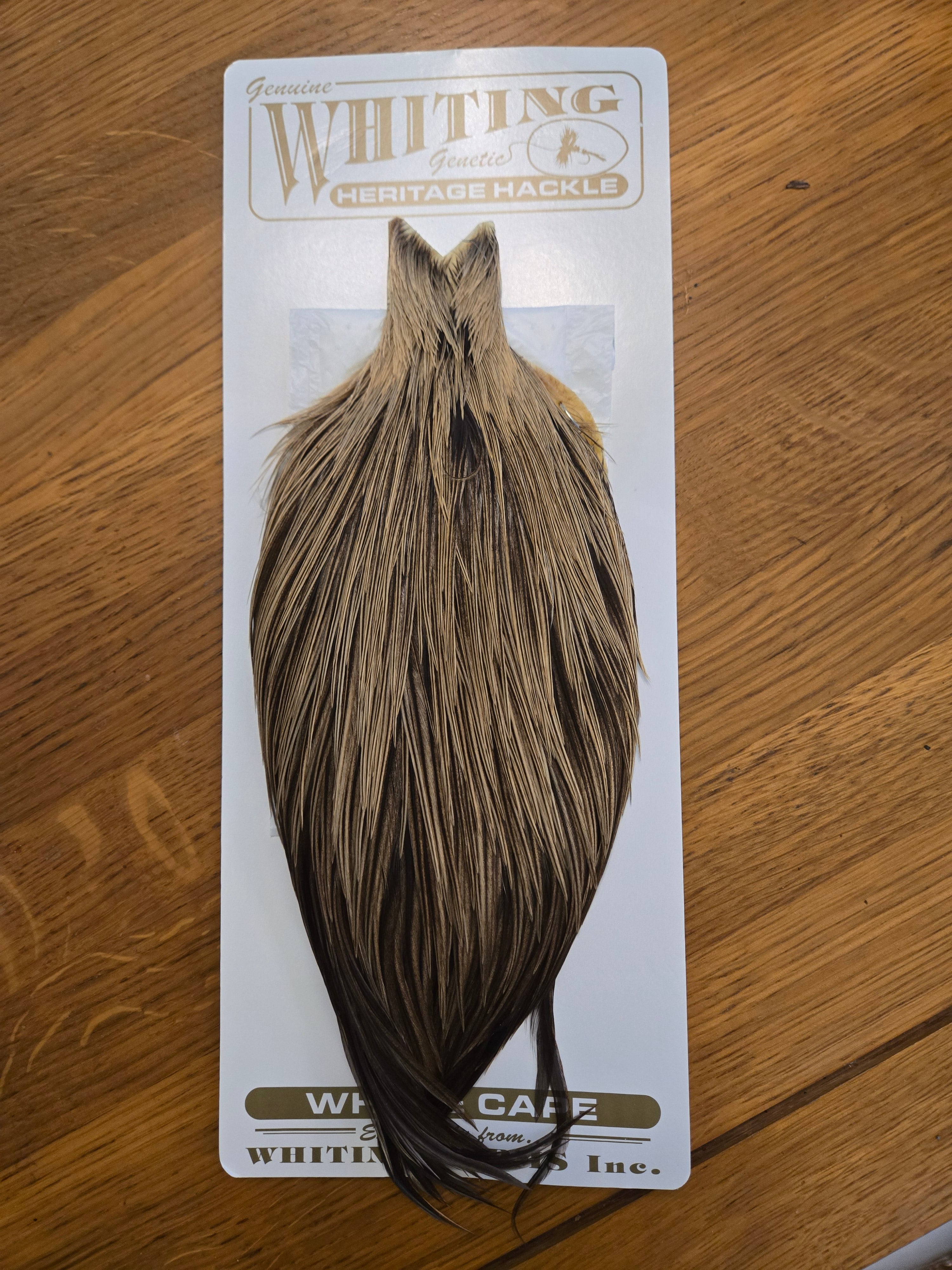 Whiting Heritage Hackle Badger Variant