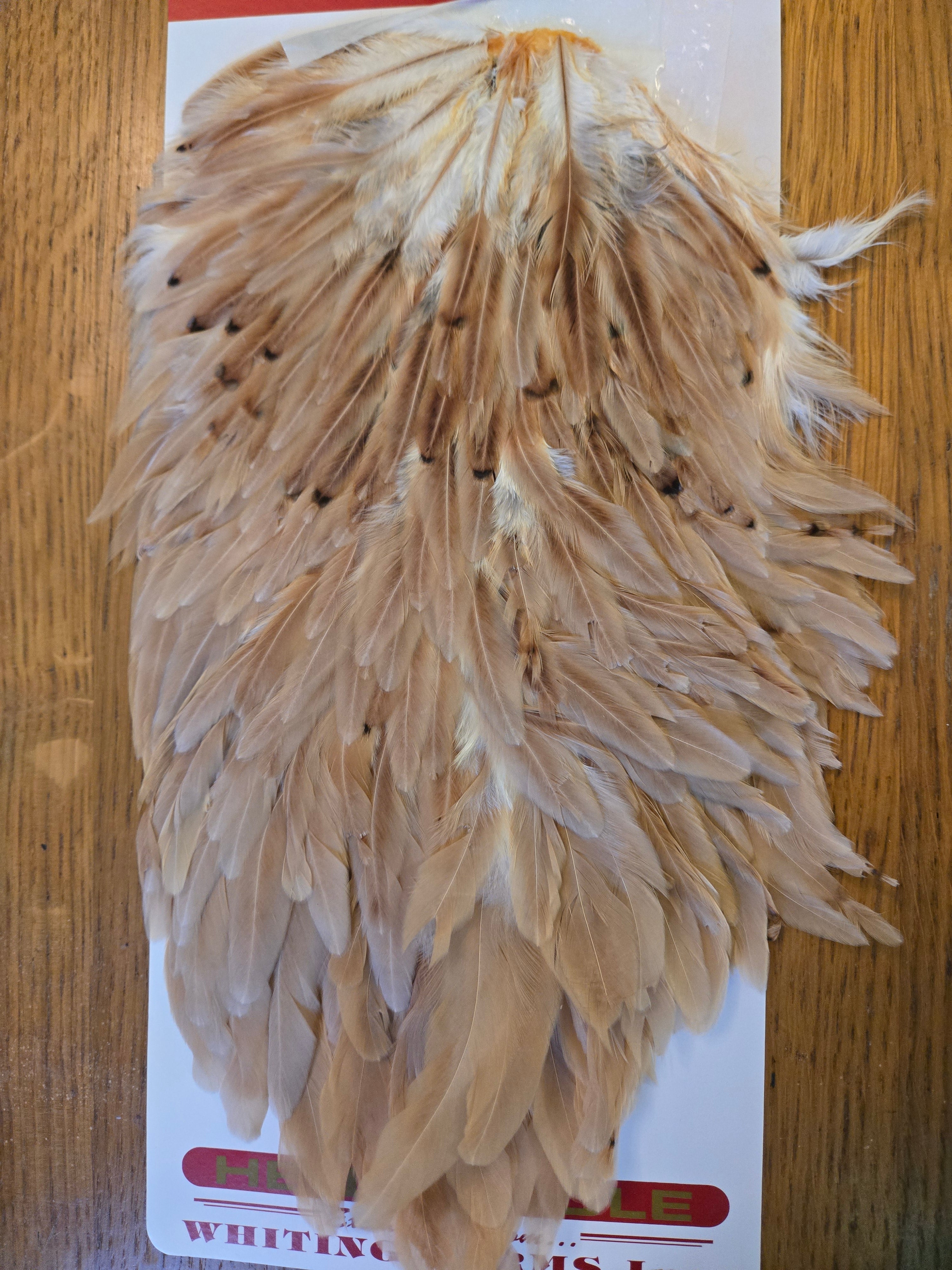 Whiting Wet Fly Hackle - Hen Saddle Medium Ginger (9)