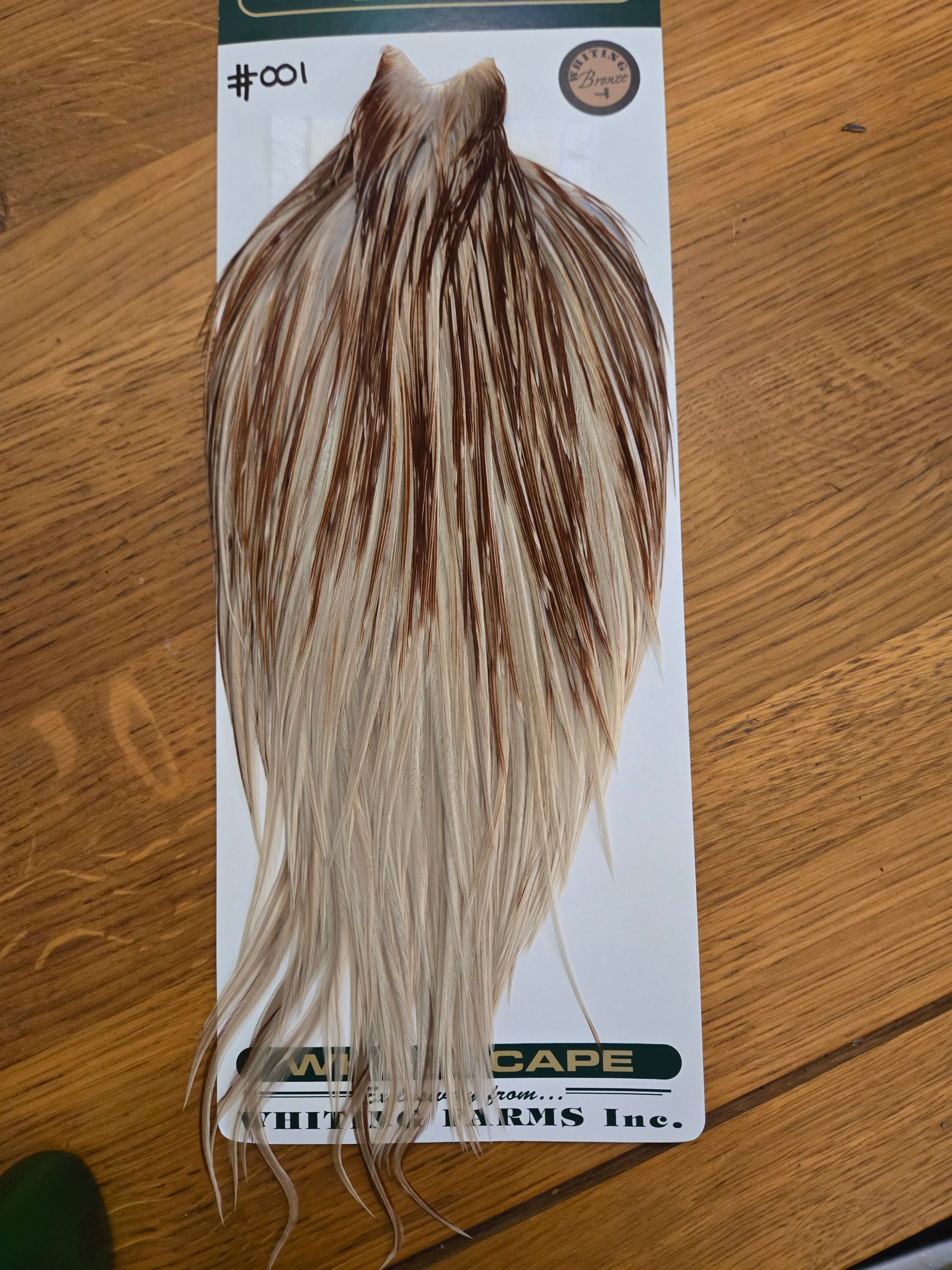 Whiting #001 Bronze Grade Hebert Miner Dry Fly Hackle Unique Variant