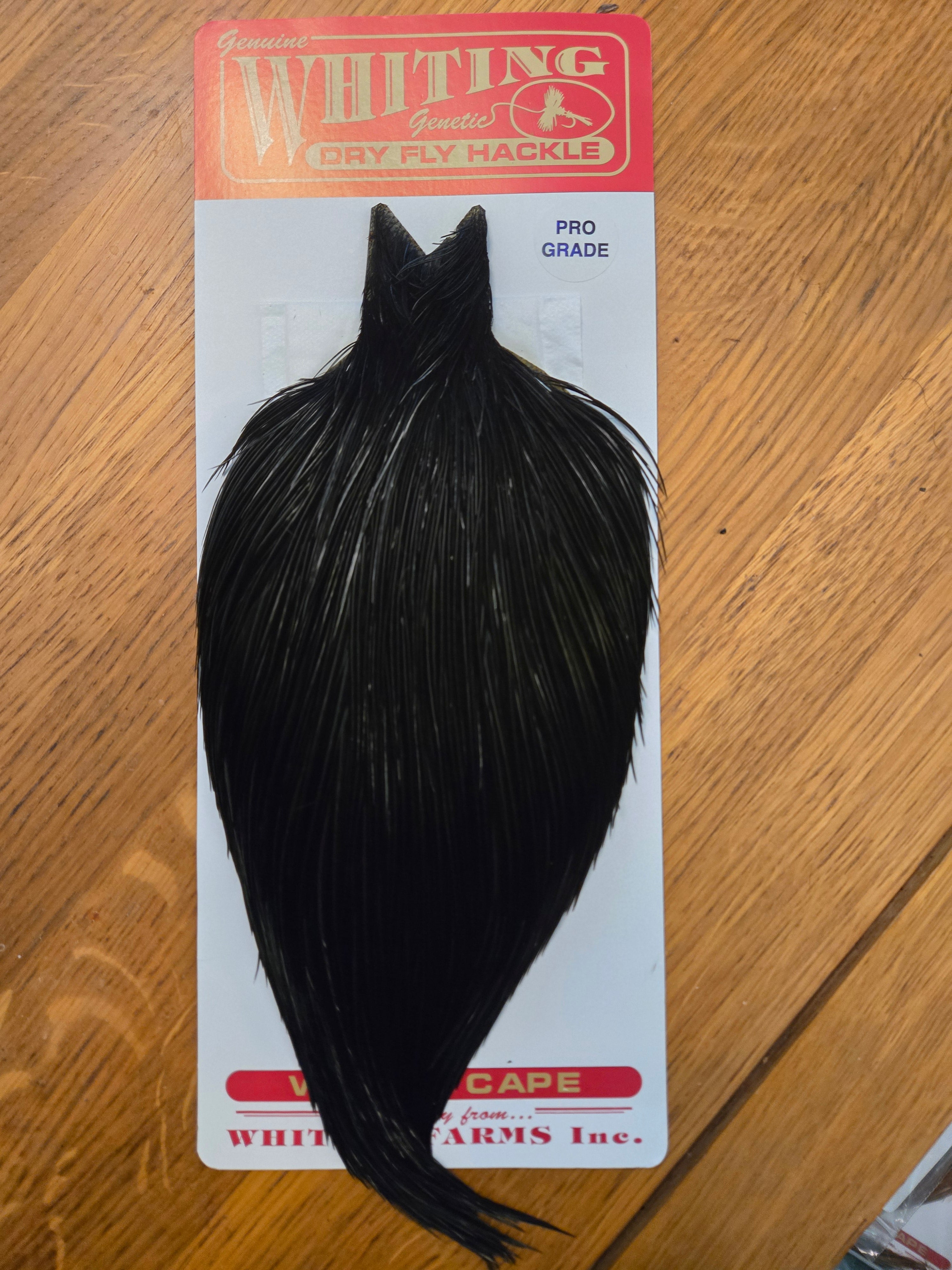 Whiting Pro Grade Cape Dry Fly Hackle - Black