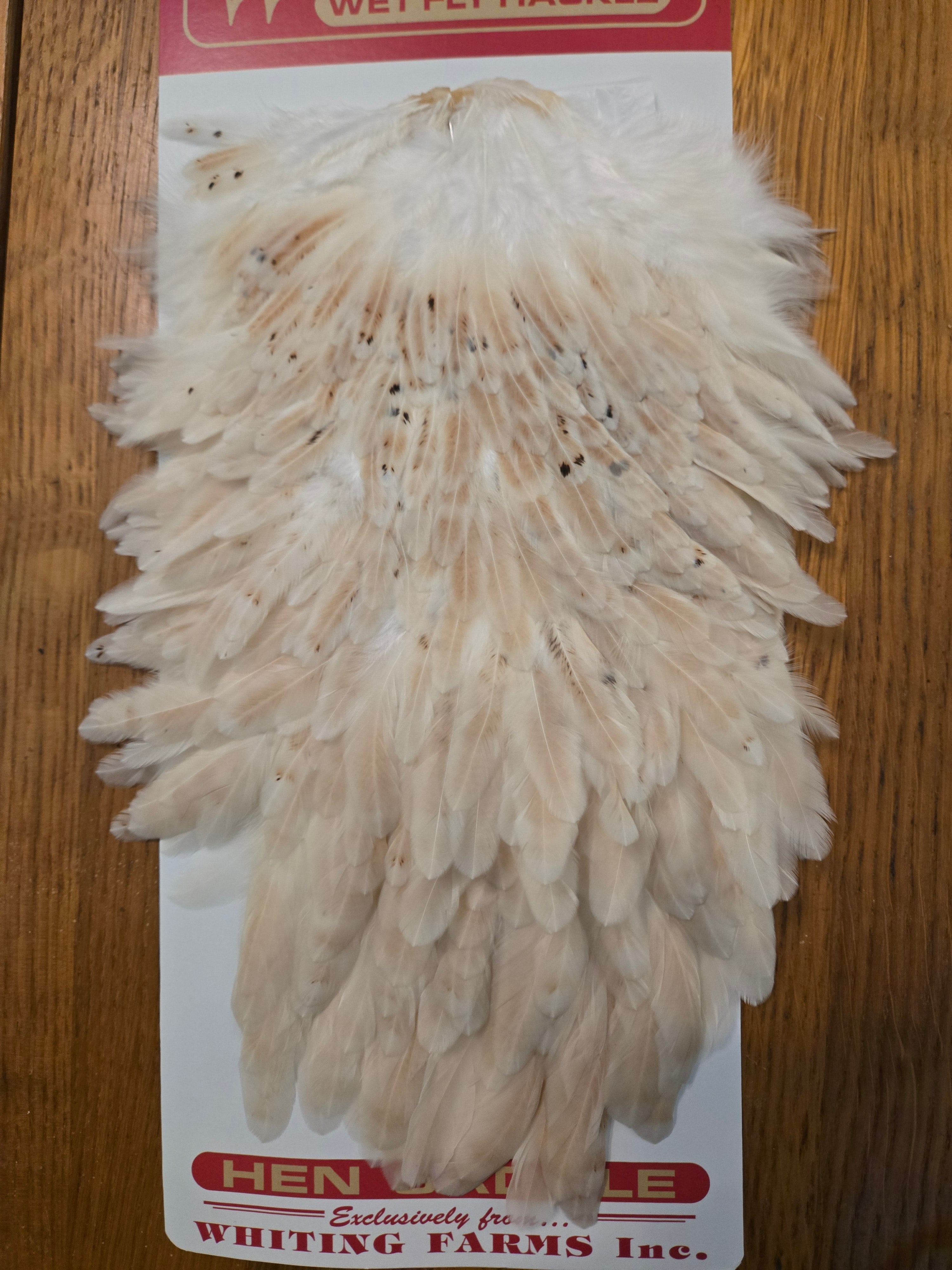 Whiting Wet Fly Hackle - Hen Saddle Light Ginger (15)